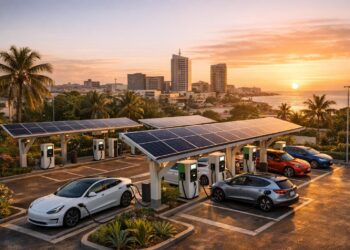 Recharge EV au Sénégal : où trouver des bornes en 2026 ? (guide simple)