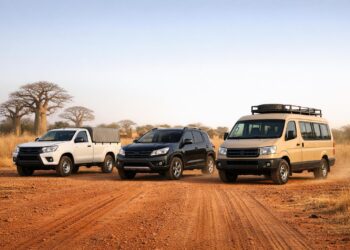 Voitures adaptées aux routes rurales au Sénégal