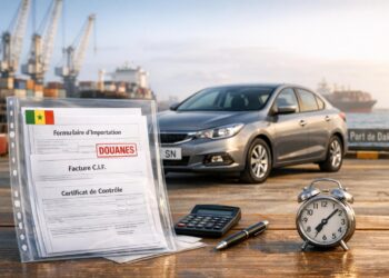 Guide import voiture Sénégal 2026 : taxes, documents, délais