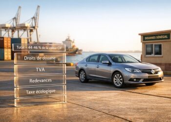 Import auto au Sénégal 2026 : combien coûtent réellement les droits de douane ?
