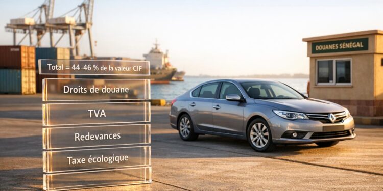 Import auto au Sénégal 2026 : combien coûtent réellement les droits de douane ?