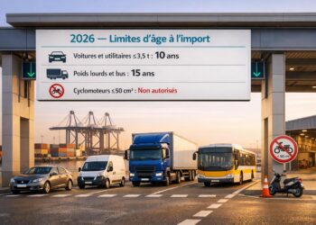 Importation de voitures au Sénégal en 2026 : tout savoir sur les nouvelles limites d’âge