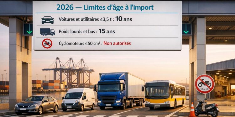 Importation de voitures au Sénégal en 2026 : tout savoir sur les nouvelles limites d’âge
